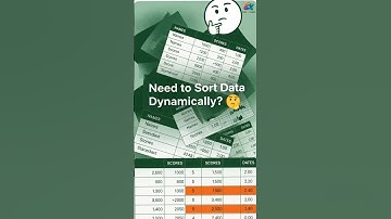 Excel SORTBY Function: Sort Data by Another Column Dynamically!