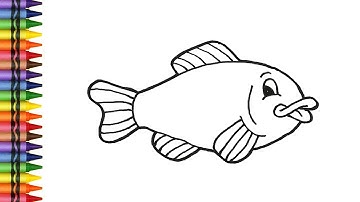 How to draw a fish step by step | Vẽ con cá đơn giản nhất | Drawing Tutorials