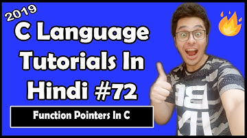 Function Pointers In C: C Tutorial In Hindi #72