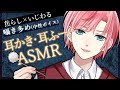 【ASMR/チャプターあり】『焦らし×いじわる言葉攻め』耳かき・耳ふー🟣囁き多め(中性ボイス)🟣落ち着くトーンの囁き声で【橘花るい/男装アイドルVtuber】