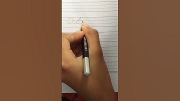 cursive writing "October"। #shorts