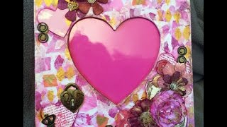 Valentine Swap Hop #fab4creates - Mixed Media Frame