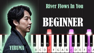 Video thumbnail of "YIRUMA - Rivers Flow In You | EASY PIANO TUTORIAL"