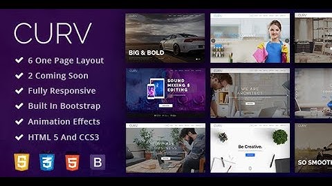 CURV: One Page Multipurpose Parallax