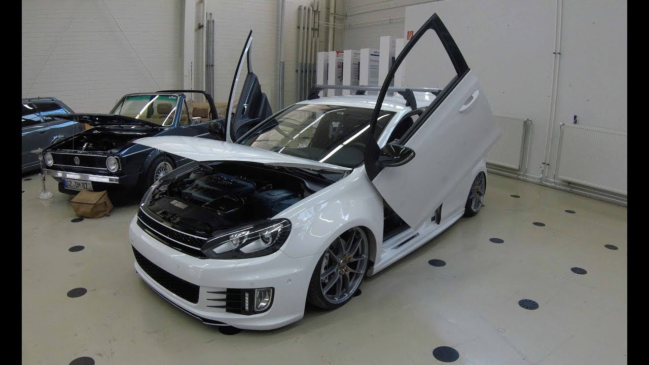 Volkswagen Vw Golf 6 Mk6 Vi With Lambo Doors Tuning Show Car Walkaround Interior