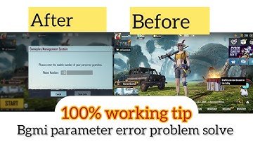 Game Management System Problem Fixx | Parameter error | BGMI Game Management System Problem Solve
