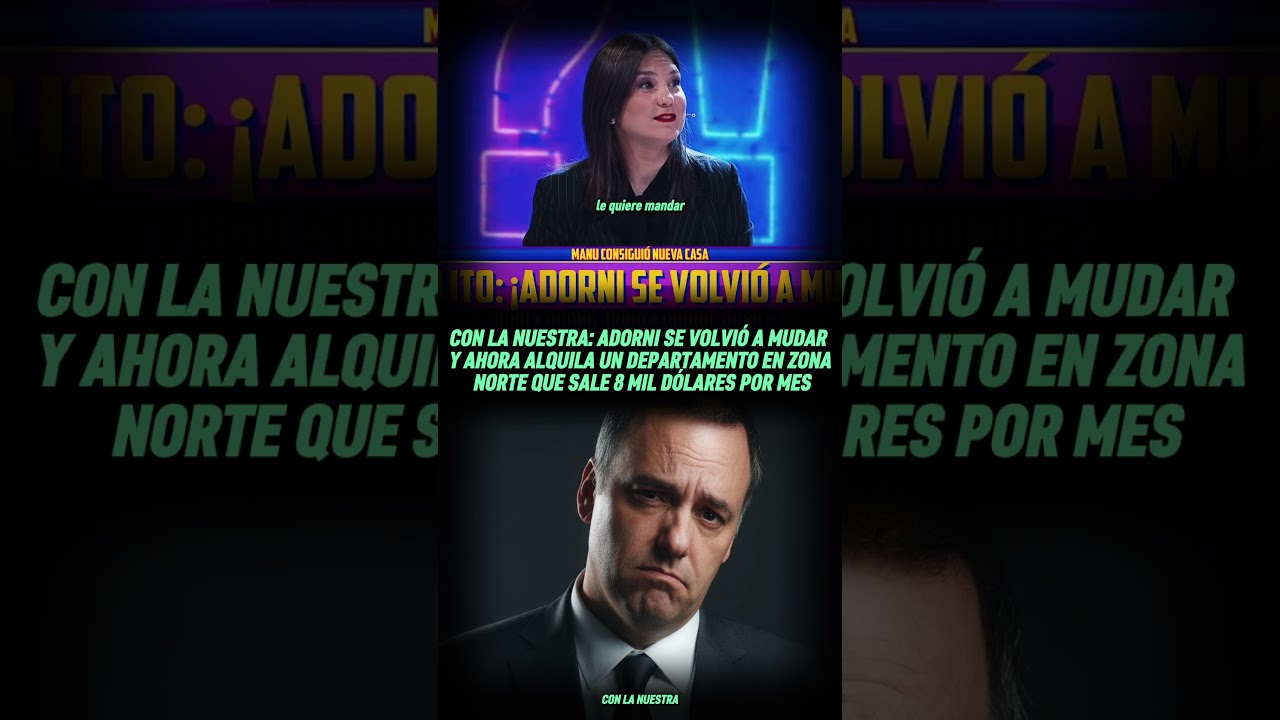 ►Manuel Adorni se mudó a Zona Norte: alquila por US$8.000