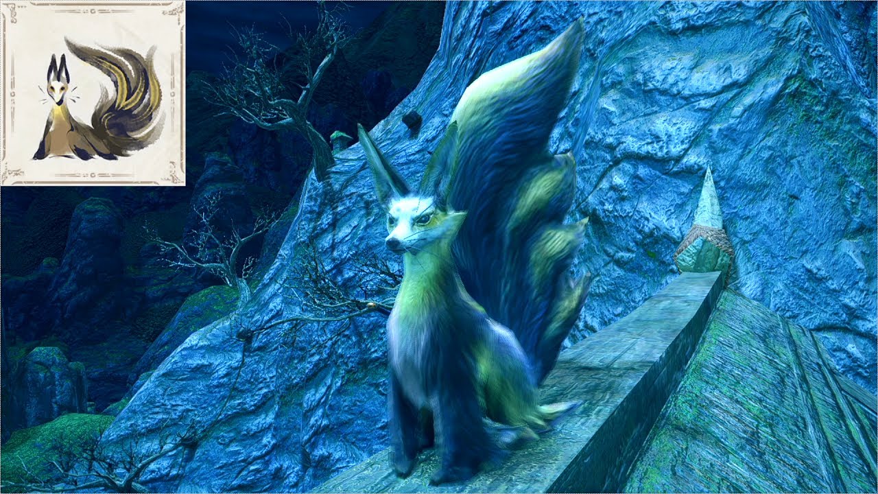 MHRise】Snow-faced Fox Reaction collection - YouTube