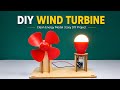 ⚡ Renewable Energy Wind Turbine Model | Working Science Project | Easy School Exhibition DIY