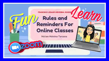 Rules and Reminders for Online Classes || FLMS