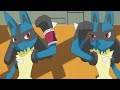 Ashs lucarios cool and cute moments from pokemon journeys episode 85