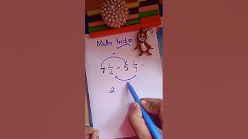 Subtraction of mixed fractions #shorts #trending
