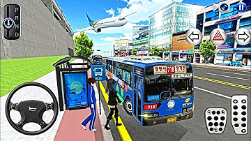 New Hyundai Old city Bus Driving school Simulator 3d - 3d driving class Gameplay video 2025#cargame