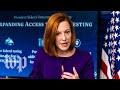 White House press secretary Jen Psaki holds news conference