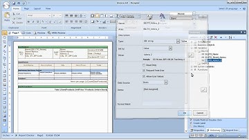 Creating Invoice with Parameters - Stimulsoft Reports - [Shot on version 2012.1]