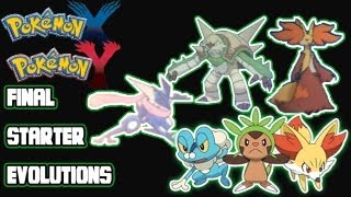 Pokemon X Y: Final Starter Evolutions Revealed!  Meet Chesnaught, Delphox, and Greninja!