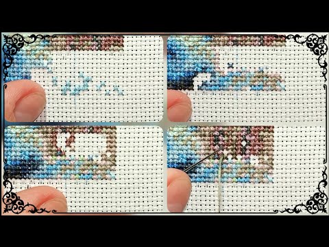 Процесс вышивки крестом🪡//Cross-stitch