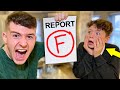 FAILED School Report *PRANK* on my LITTLE BROTHER!!