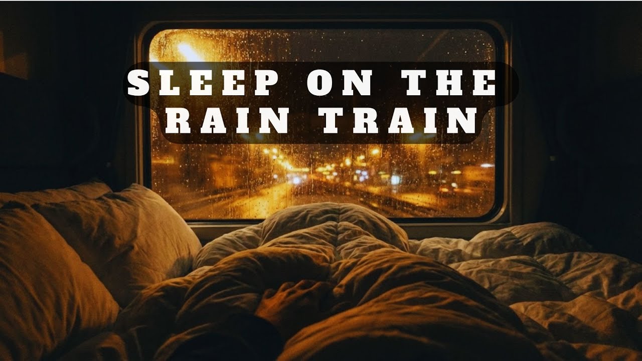 The COZIEST Rain Train Story 🚂 Sleep Safe in a Luxury Cabin  BEDTIME