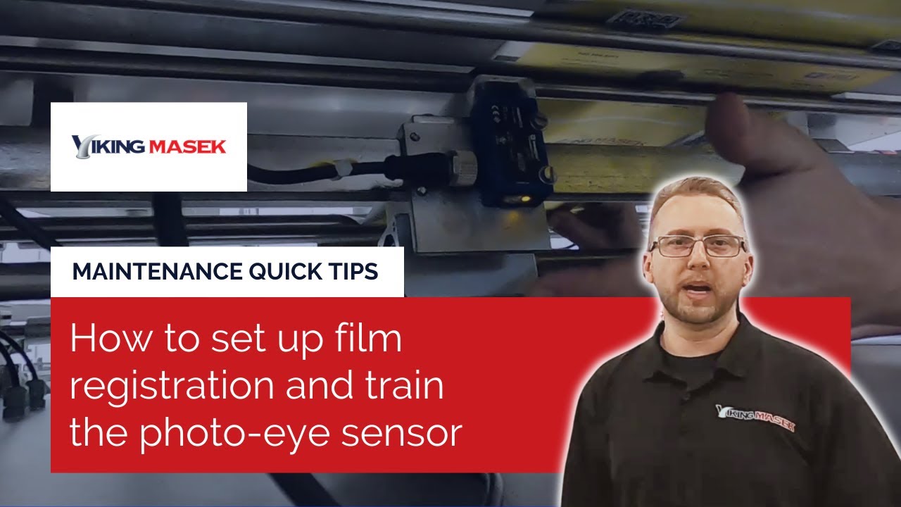 VFFS packaging machine maintenance - How to set up film registration ...