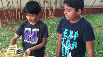 QtPi Robotics San City kids build an utility bot for Grass cutter and weed removers