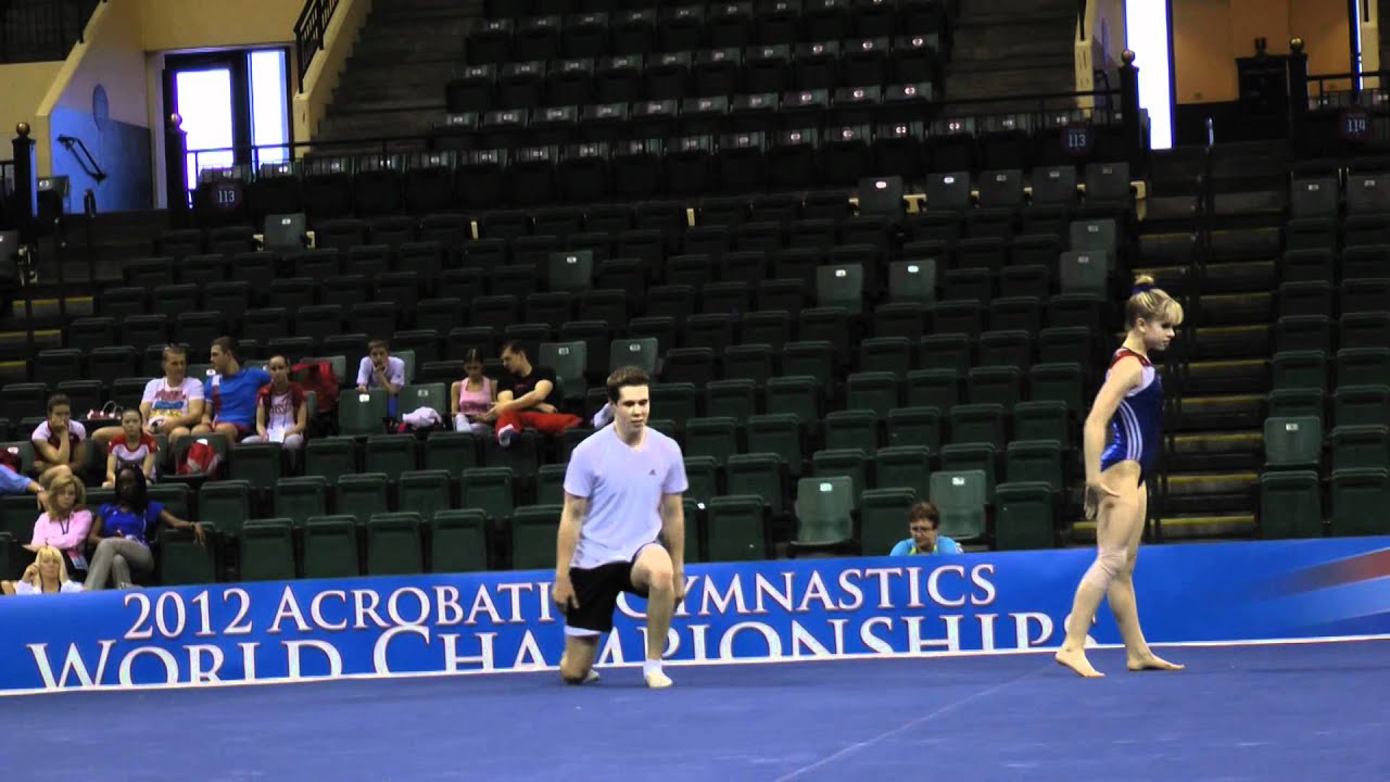 Dylan Maurer and Kelianne Stankus - Mixed Pairs - 2012 Acro Worlds Podium Training