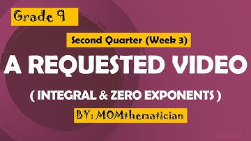 GRADE 9 | BONUS ALERT (WEEK 3) | INTEGRAL AND ZERO EXPONENTS