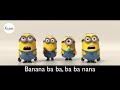 Banana Song with lyrics HD   Minions   Despicable Me 2