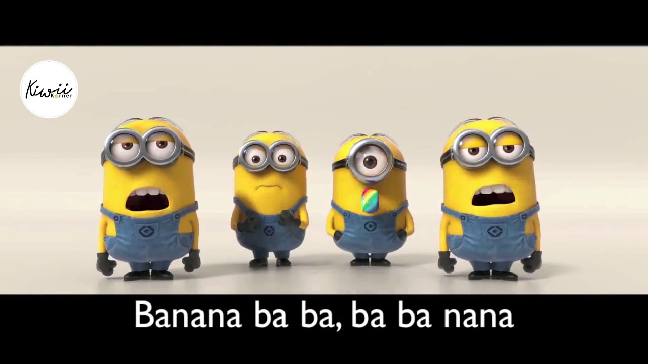 Banana Song with lyrics HD   Minions   Despicable Me 2