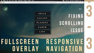 Full Screen Overlay Nav | HTML | CSS | JavaScript | Web Designing
