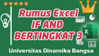 RUMUS IF AND BERTINGKAT 3 BELAJAR EXCEL IF AND OR