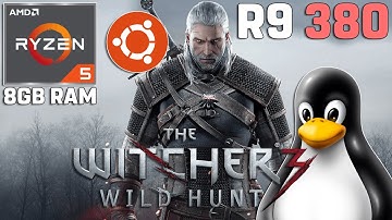 The Witcher 3 1.32 on LINUX | Ryzen 5 2600 | R9 380 4GB | 8GB RAM [Ubuntu 23.10]
