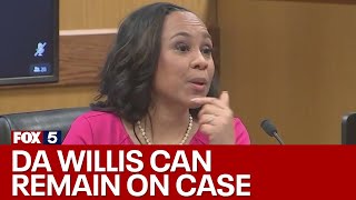 Fani Willis can stay on Georgia Trump case, judge rules | FOX 5 News