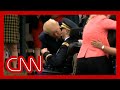 Hear what Trump reportedly said about injured veteran after this hug