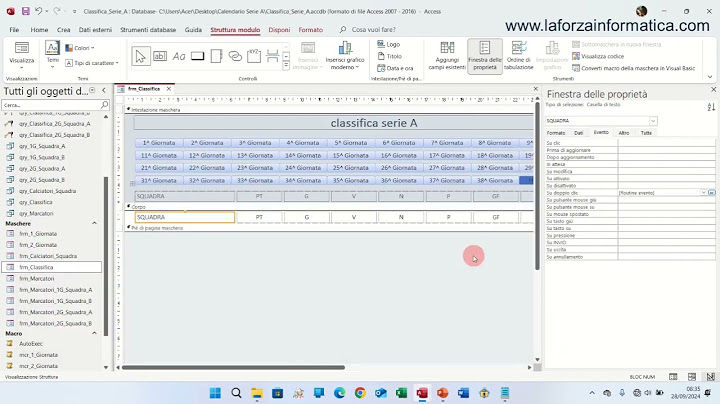 Calendario Serie A   Parte Decima   Collegamenti e Codice VBA