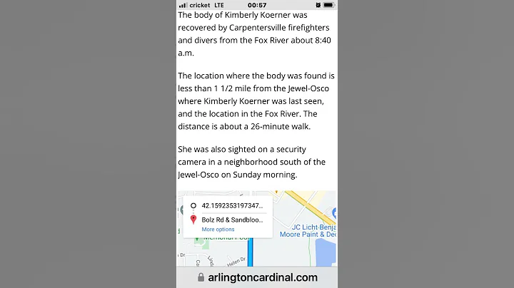 Missing Kimberly Koerner - Body Found - Algonquin,...