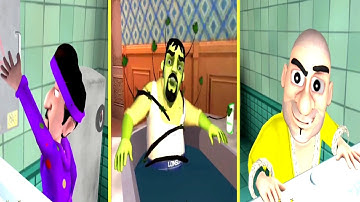 Scary Stranger 3D Vs Scary Robber Home Clash - All Bathtub pranks New Videos