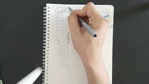 Building a truth table for POS boolean expression (3)