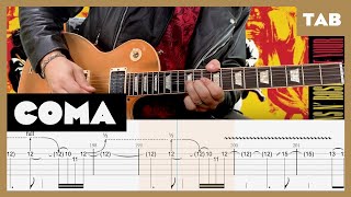 Coma Guns N’ Roses Cover | Guitar Tab | Lesson | Tutorial