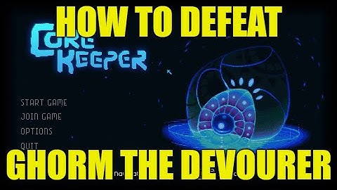 Core Keeper - How To Defeat Ghorm The Devourer Easily