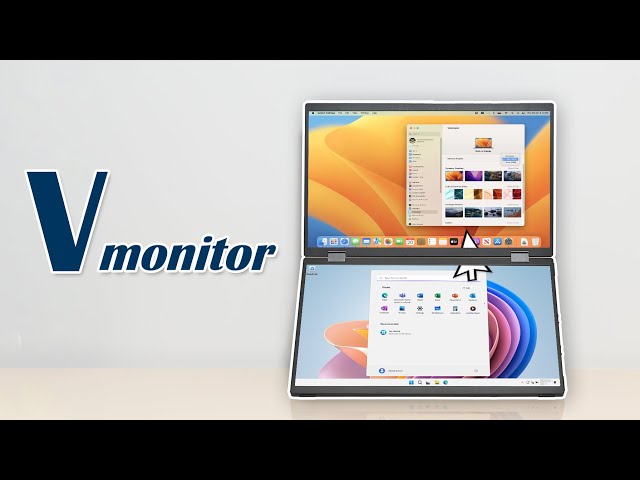 DUOONE is a dual-screen portable monitor with Smart KVM support