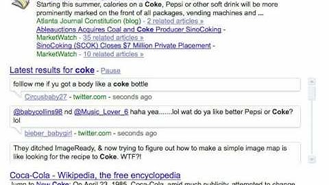 Google Search Results: Live Feed