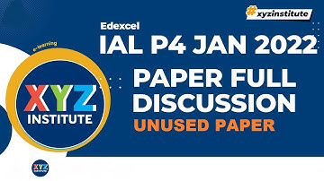 Jan 2022 P4 IAL Unused Paper