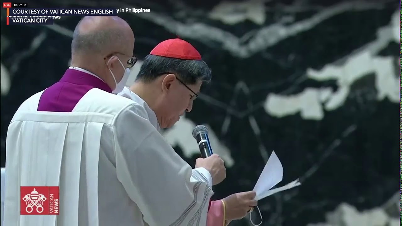 Cardinal Tagle thanks Pope Francis on behalf of Filipnos