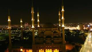 Gece Cami Drone Videosu