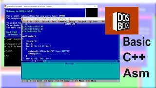 Dosbox untuk bermain bahasa C, Turbo Basic dan Asmbly