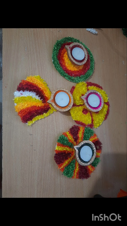 Beautiful Rangoli Mat 👌how to make rangoli mat design