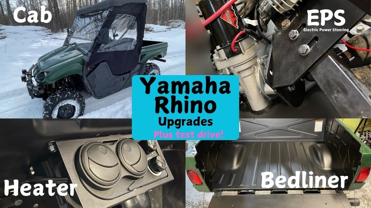 Yamaha Rhino Heater, EPS, Enclosure, Bed liner install, plus test drive!