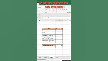 How to Count Text using SUMPRODUCT and LEN Function in MS EXCEL Tutorial.