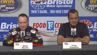 Mark Martin/Greg Zipadelli Bristol NASCAR Video News Conference Net Worth